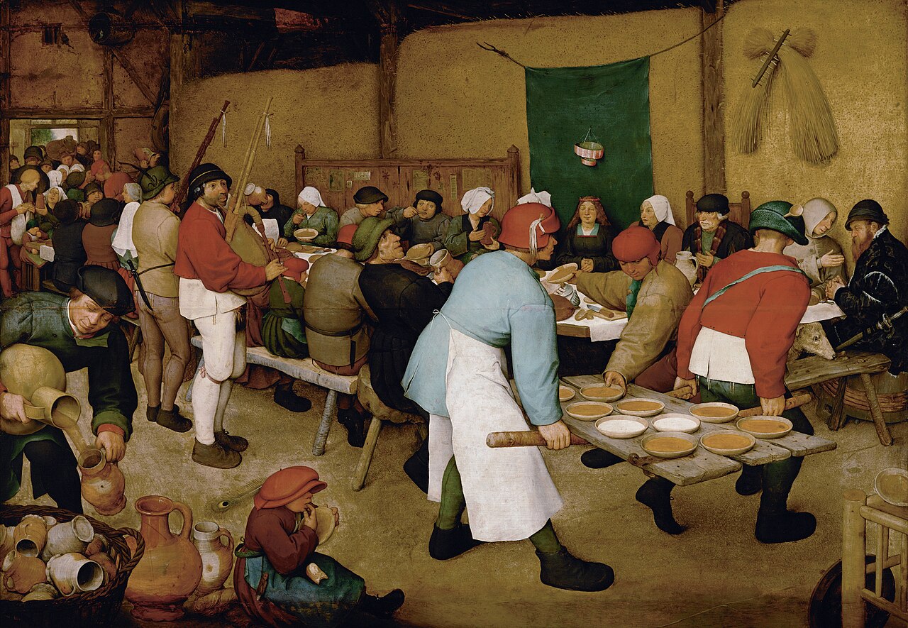 The Peasant Wedding by Pieter Bruegel the Elder (1567)