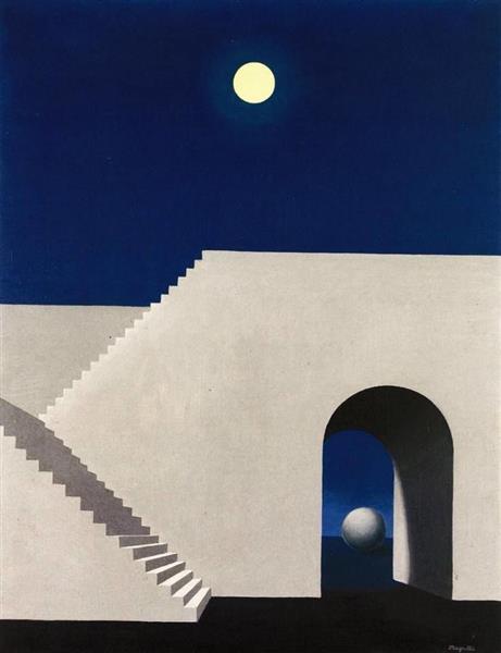 El imperio de las luces by René Magritte (1954)