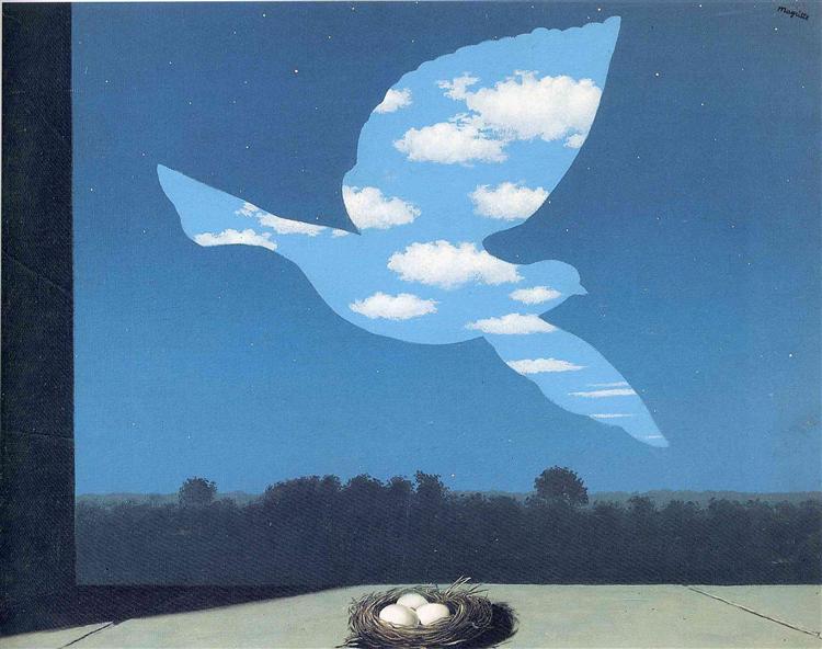 El regreso by René Magritte (1940)