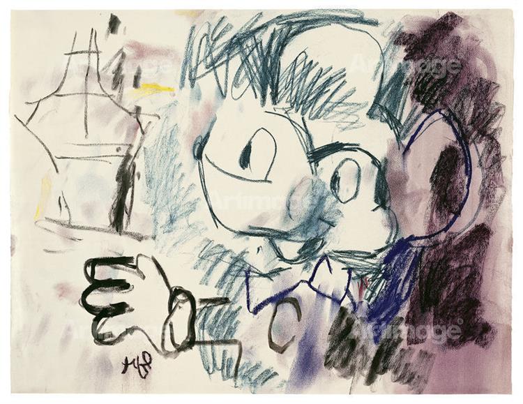 Mickey Mouse I by Roy Lichtenstein (1958)