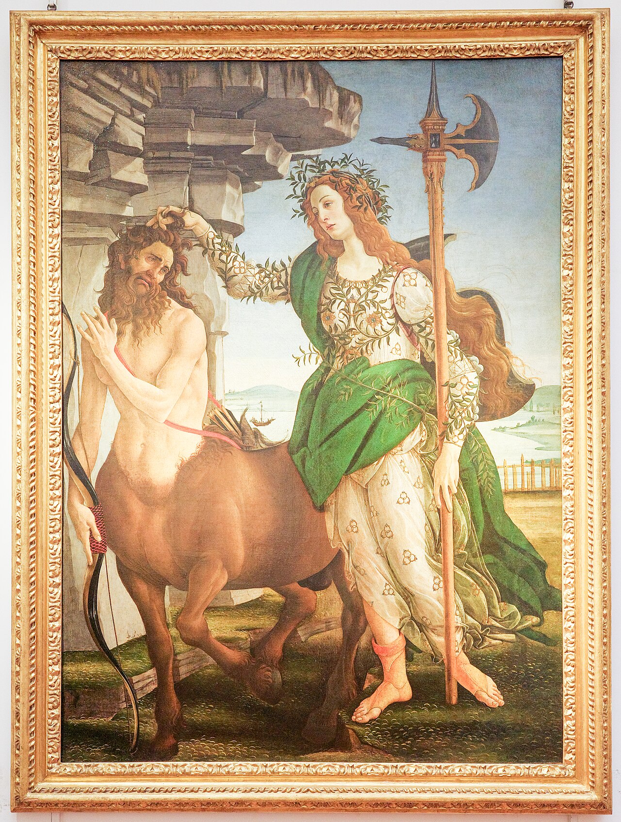 Pallas and the Centaur by Sandro Botticelli (1482)
