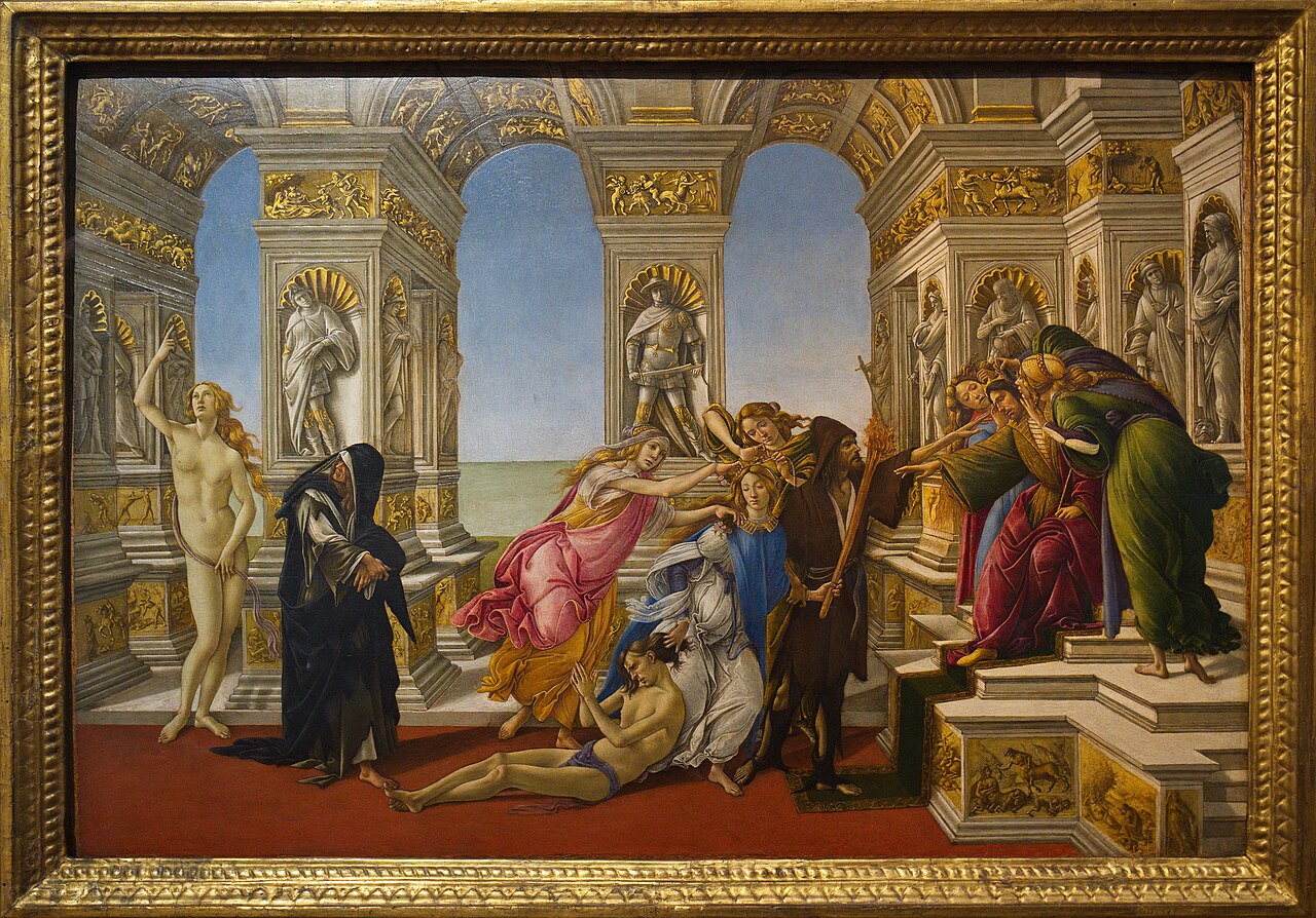 La calumnia de Apeles by Sandro Botticelli (1495)