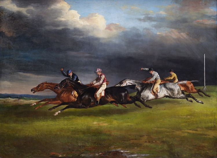 El Derby de Epsom by Théodore Géricault (1821)
