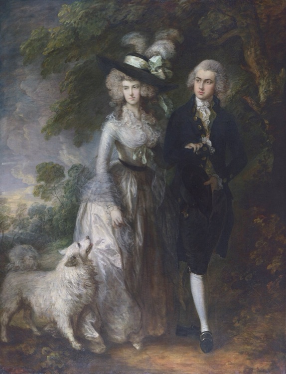 El paseo matutino by Thomas Gainsborough (1785)