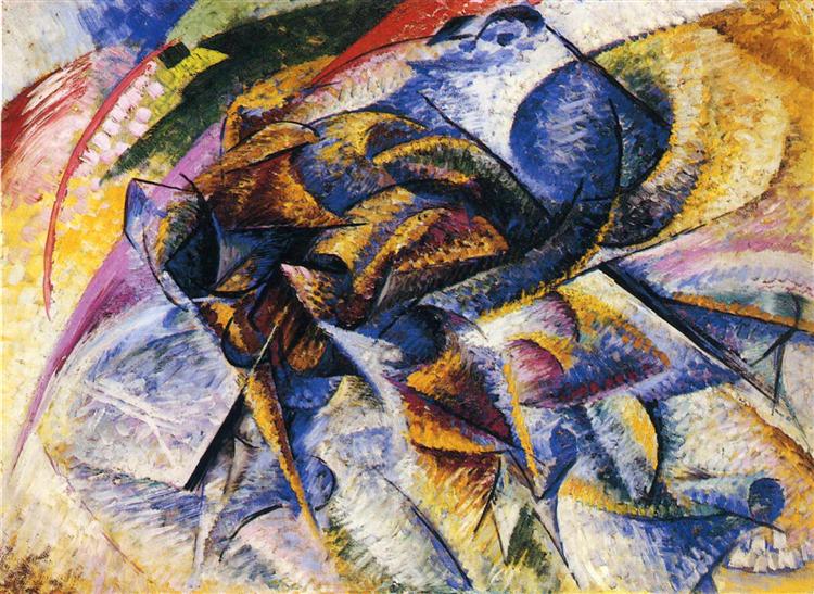 Dinamismo de un ciclista by Umberto Boccioni (1913)