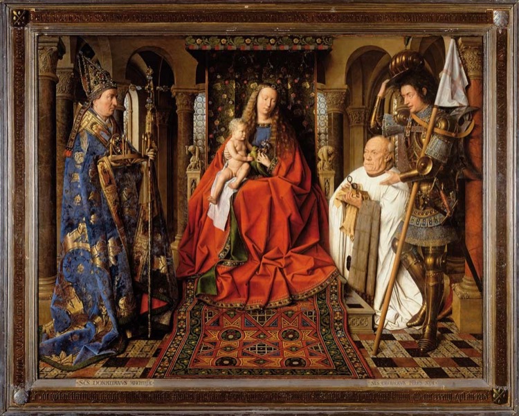 La Virgen del canónigo van der Paele by Jan van Eyck (1436)