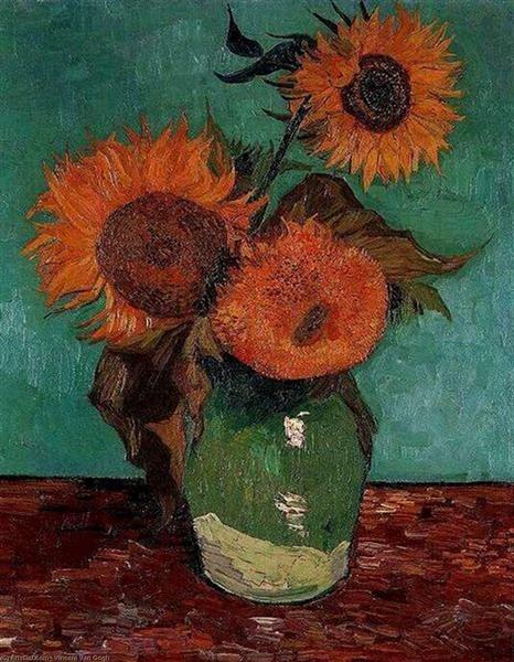 Los girasoles by Vincent van Gogh (1888)