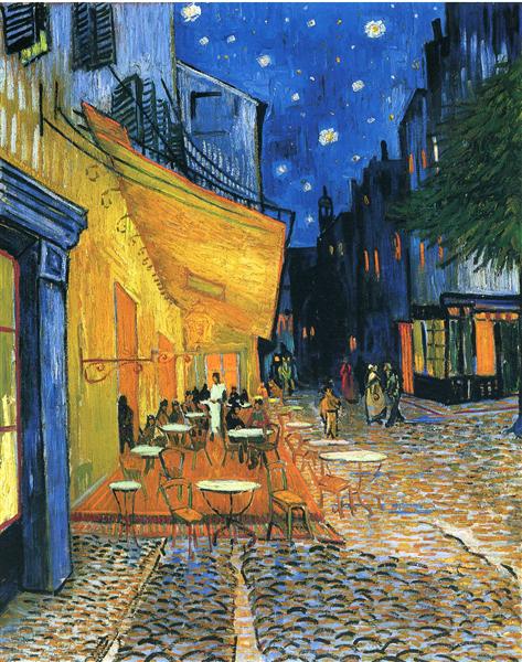 La terraza del café por la noche by Vincent van Gogh (1888)