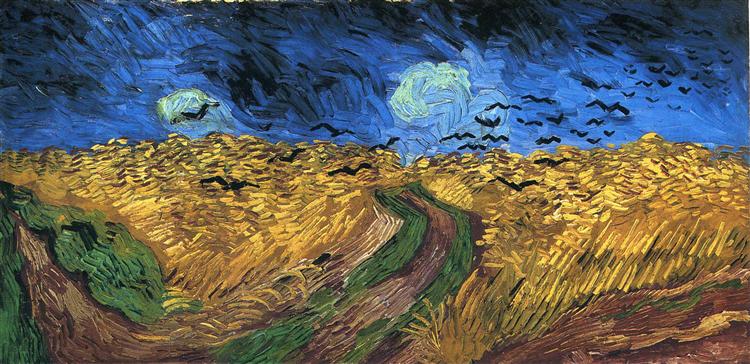 Campo de trigo con cuervos by Vincent van Gogh (1890)