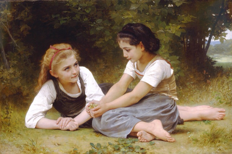 Las recolectoras de nueces by William-Adolphe Bouguereau (1882)