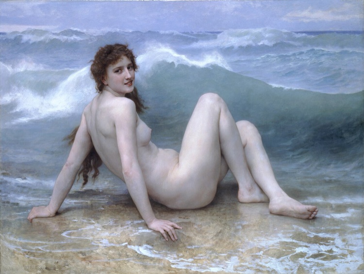 La ola by William-Adolphe Bouguereau (1896)