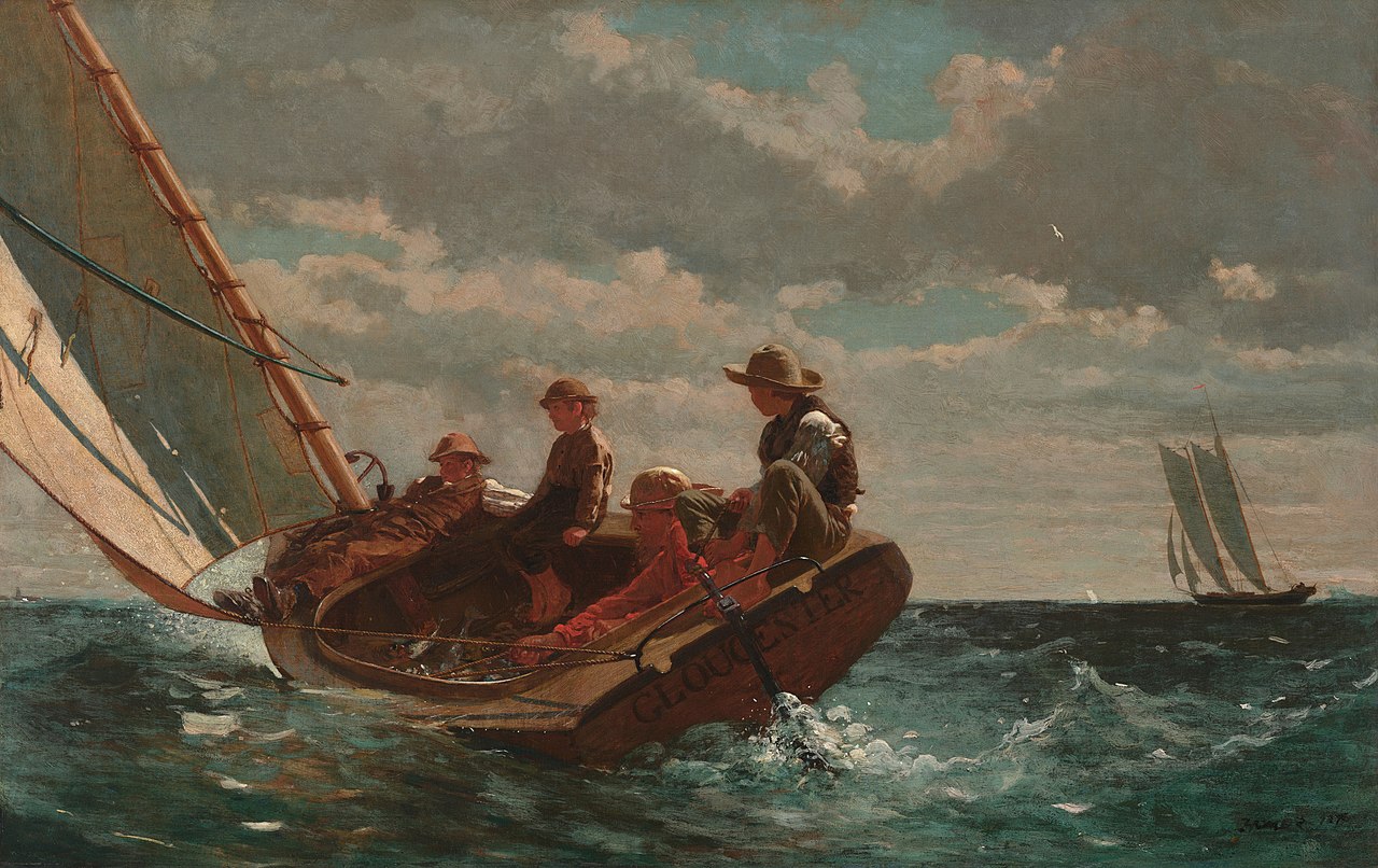 Breezing Up (A Fair Wind) by Winslow Homer (1873)